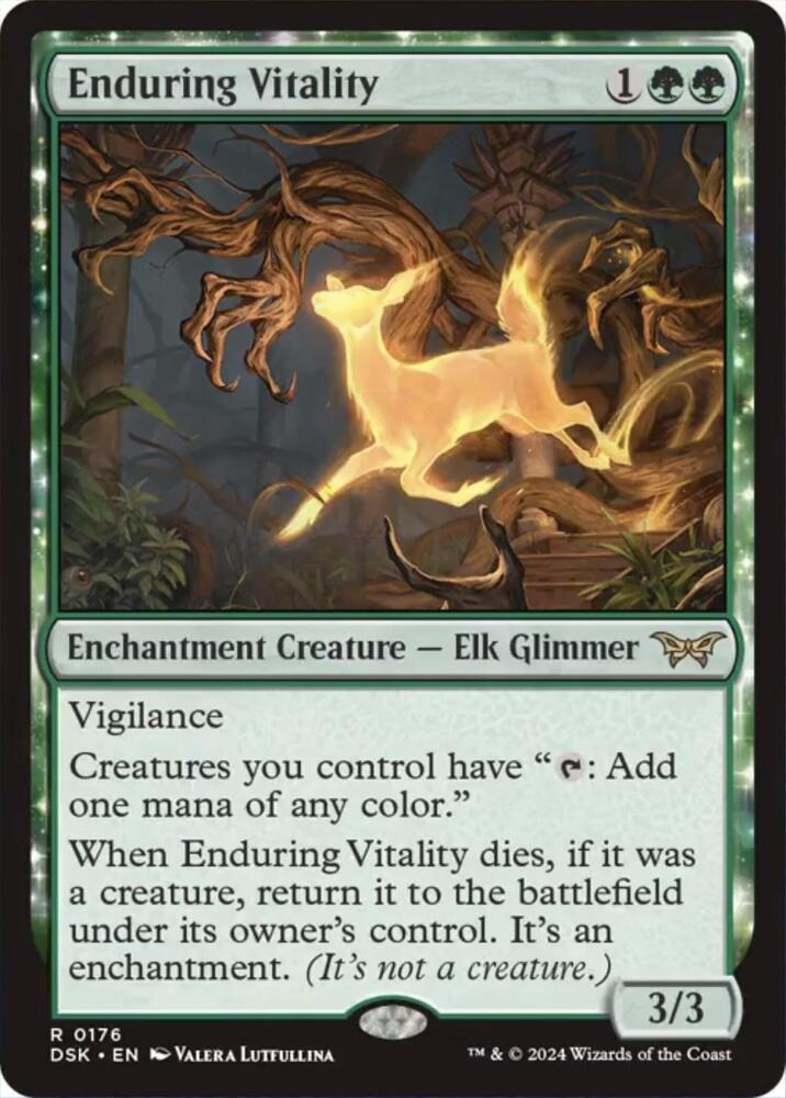 Enduring Vitality (176) [Duskmourn: House of Horror]