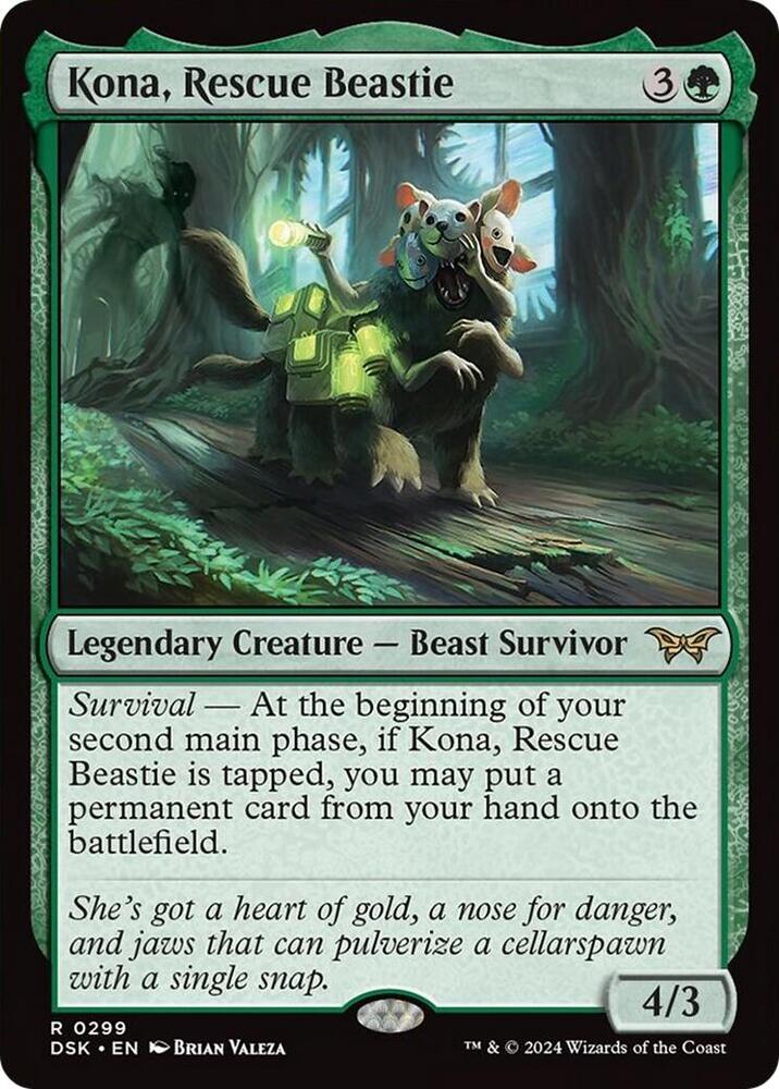 Kona, Rescue Beastie (0299) [Duskmourn: House of Horror]