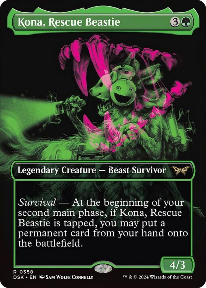 Kona, Rescue Beastie (Showcase) (358) [Duskmourn: House of Horror]