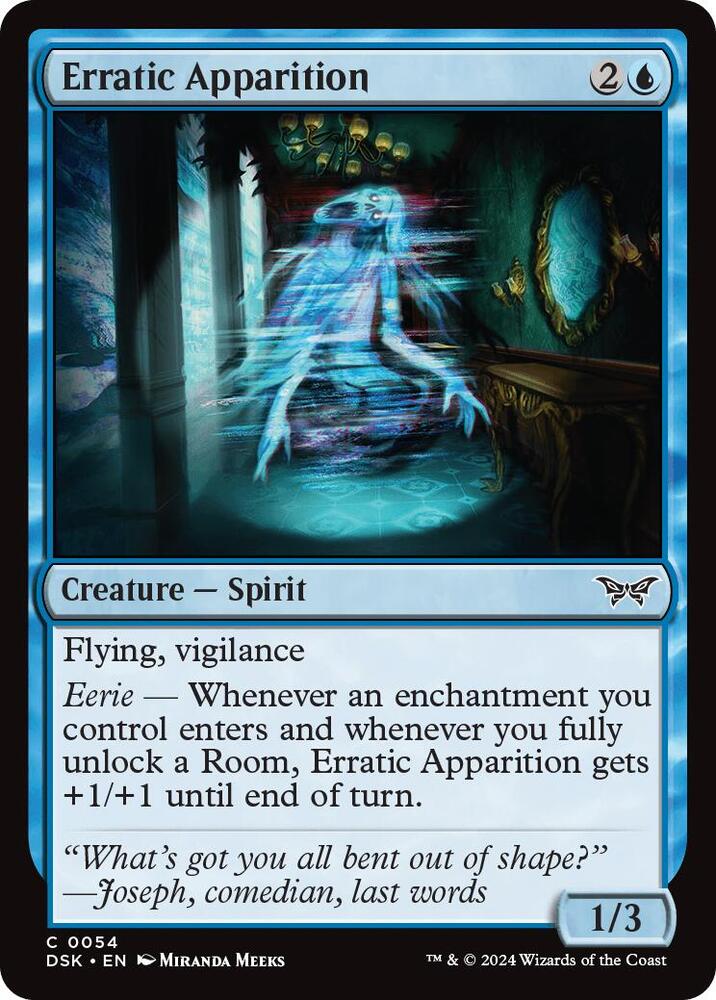 Erratic Apparition (54) [Duskmourn: House of Horror]