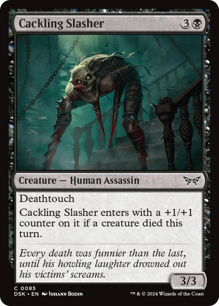 Cackling Slasher (85) [Duskmourn: House of Horror]