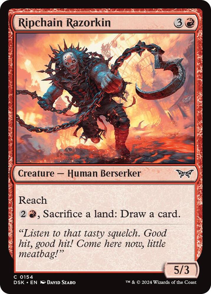 Ripchain Razorkin (154) [Duskmourn: House of Horror]