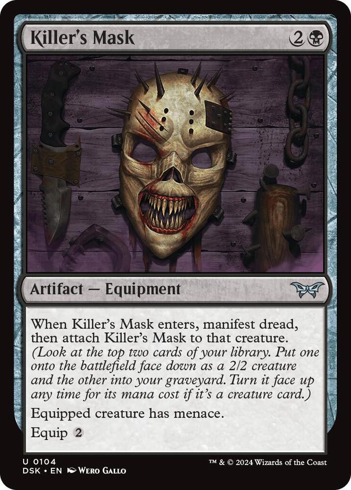 Killer's Mask (104) [Duskmourn: House of Horror]