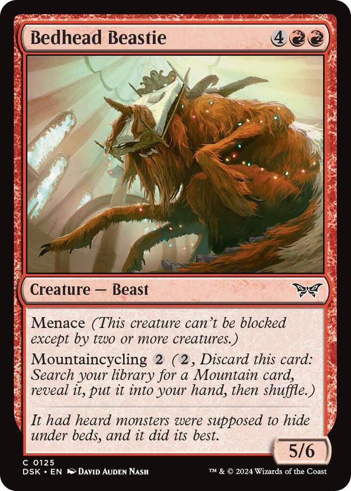 Bedhead Beastie (125) [Duskmourn: House of Horror]