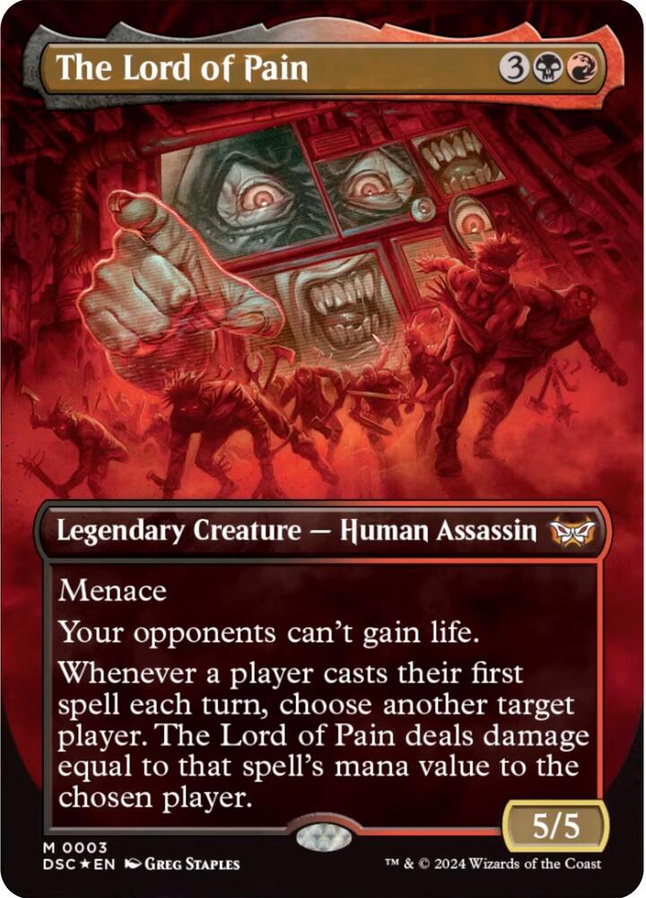 The Lord of Pain (Borderless) (3) [Duskmourn: House of Horror Commander]
