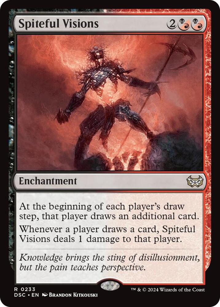 Spiteful Visions (233) [Duskmourn: House of Horror Commander]