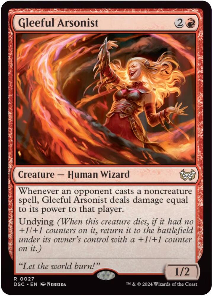 Gleeful Arsonist (27) [Duskmourn: House of Horror Commander]