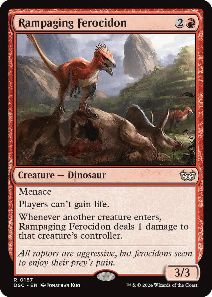 Rampaging Ferocidon (167) [Duskmourn: House of Horror Commander]