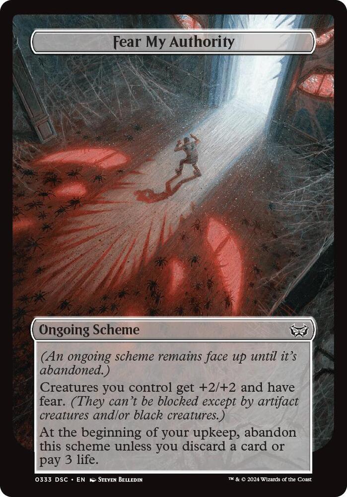 Fear My Authority (Full Art) (333) [Archenemy: Duskmourn]