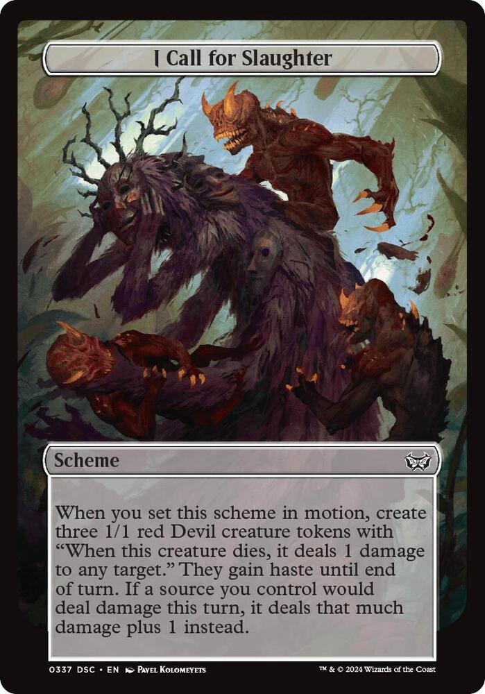 I Call for Slaughter (Full Art) (337) [Archenemy: Duskmourn]