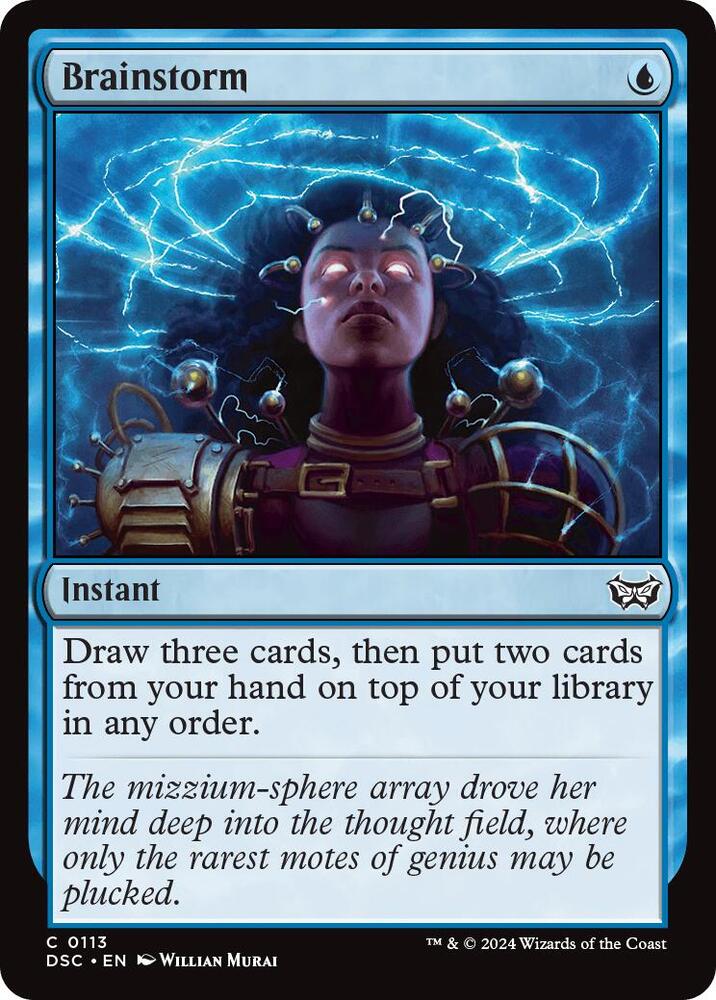 Brainstorm (113) [Duskmourn: House of Horror Commander]