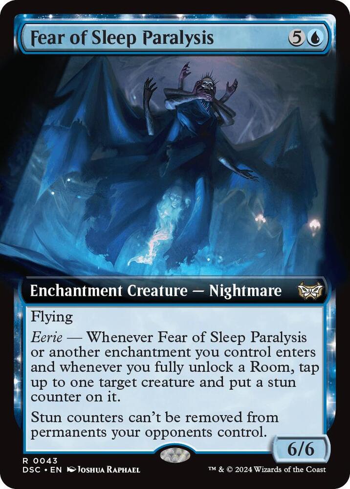 Fear of Sleep Paralysis (Extended Art) (43) [Duskmourn: House of Horror Commander]