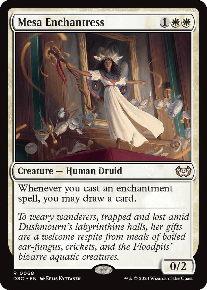 Mesa Enchantress (68) [Duskmourn: House of Horror Commander]