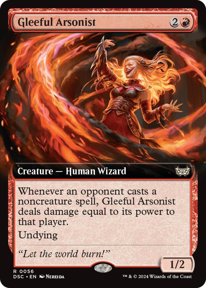 Gleeful Arsonist (Extended Art) (56) [Duskmourn: House of Horror Commander]