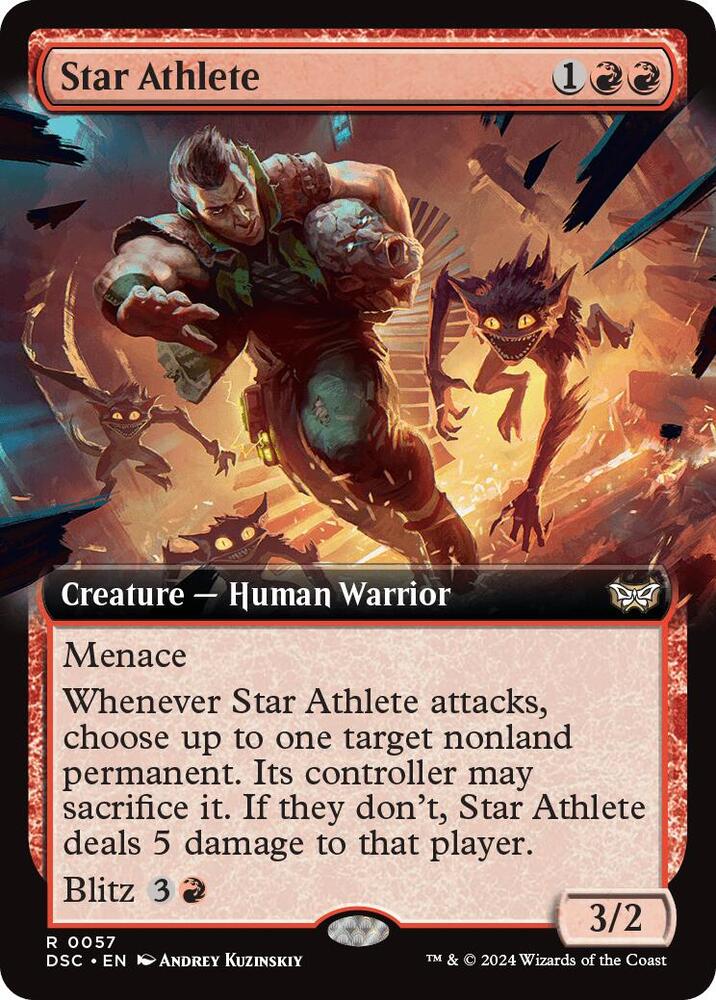 Star Athlete (Extended Art) (57) [Duskmourn: House of Horror Commander]