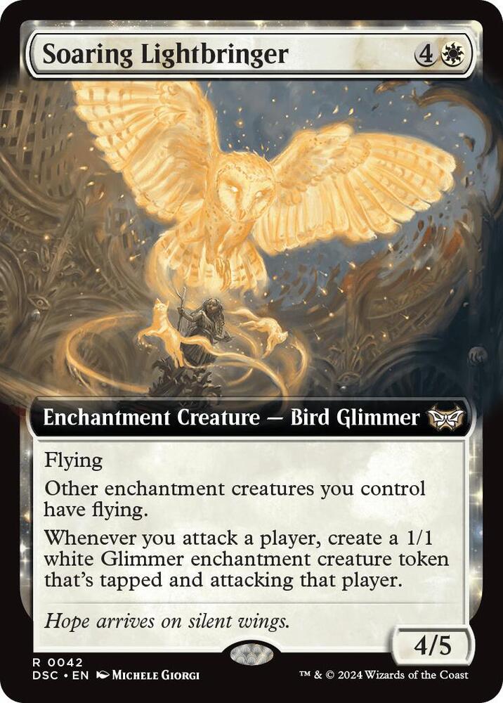 Soaring Lightbringer (Extended Art) (42) [Duskmourn: House of Horror Commander]