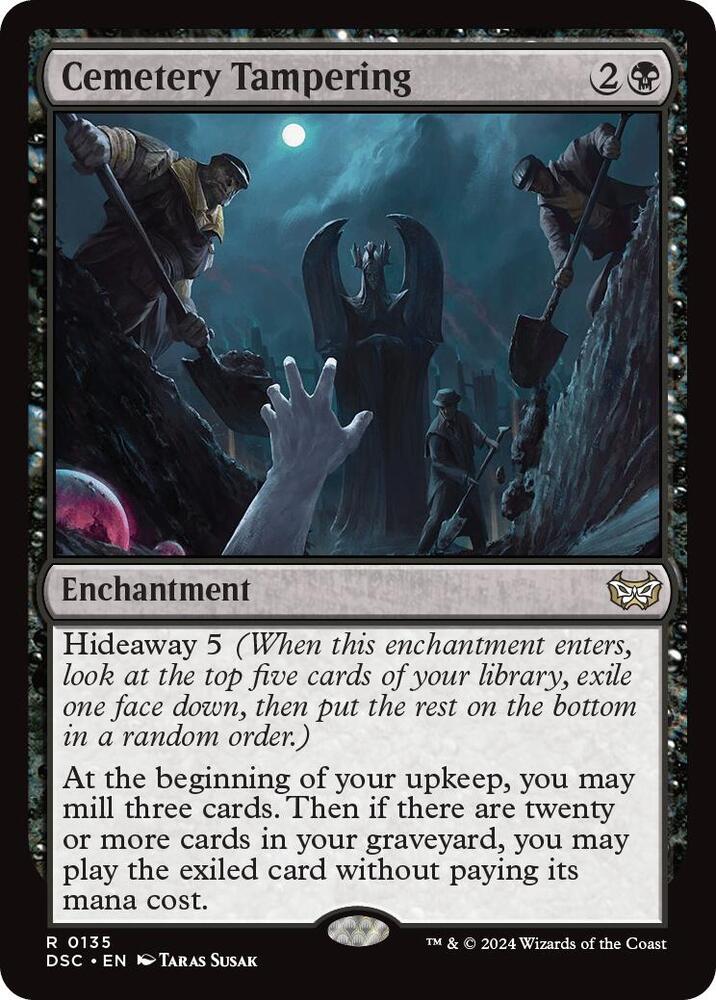 Cemetery Tampering (135) [Duskmourn: House of Horror Commander]