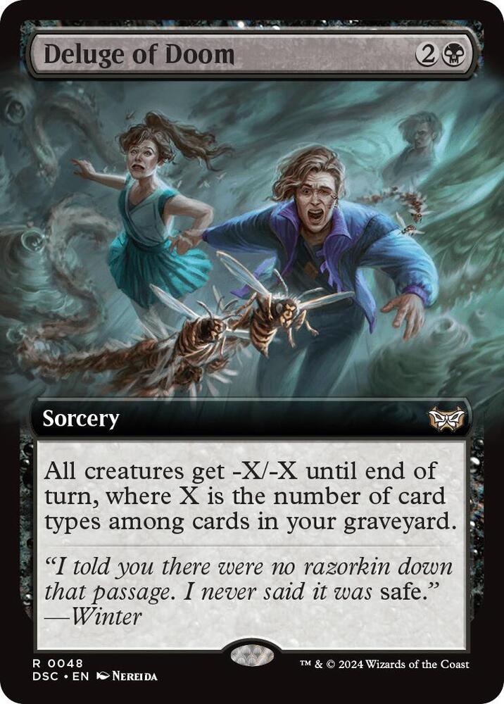 Deluge of Doom (Extended Art) (48) [Duskmourn: House of Horror Commander]
