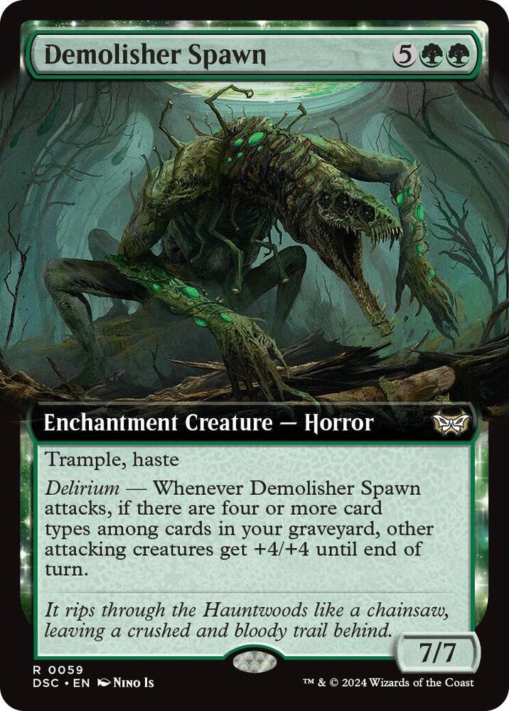 Demolisher Spawn (Extended Art) (59) [Duskmourn: House of Horror Commander]