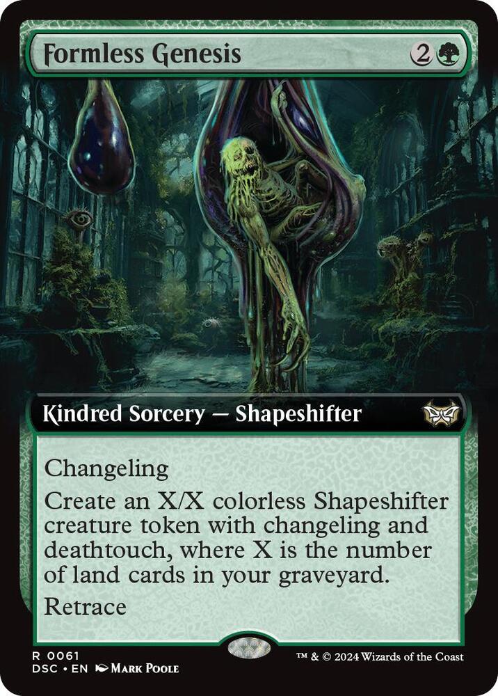 Formless Genesis (Extended Art) (61) [Duskmourn: House of Horror Commander]