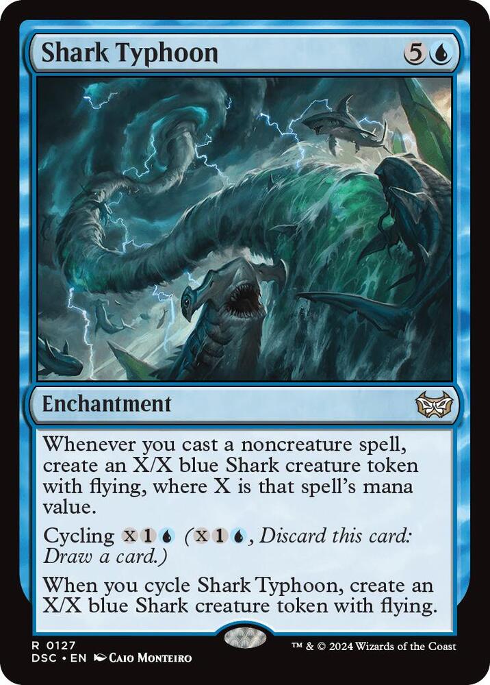 Shark Typhoon (127) [Duskmourn: House of Horror Commander]