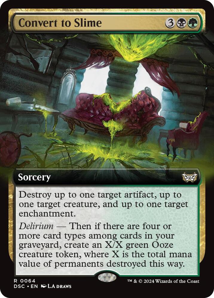 Convert to Slime (Extended Art) (64) [Duskmourn: House of Horror Commander]