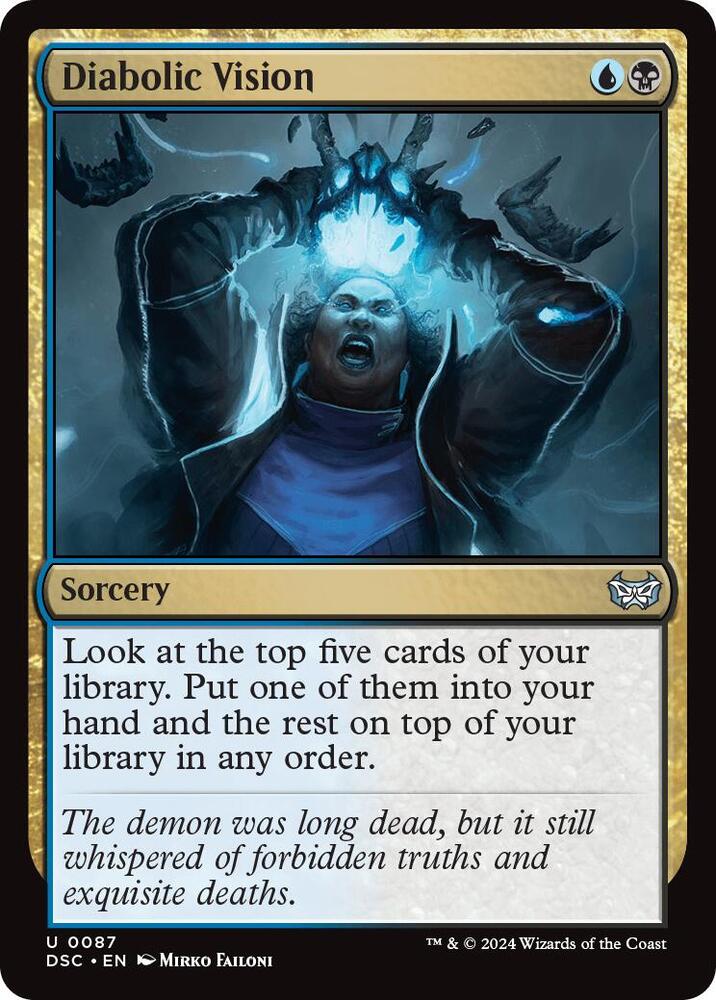 Diabolic Vision (87) [Duskmourn: House of Horror Commander]