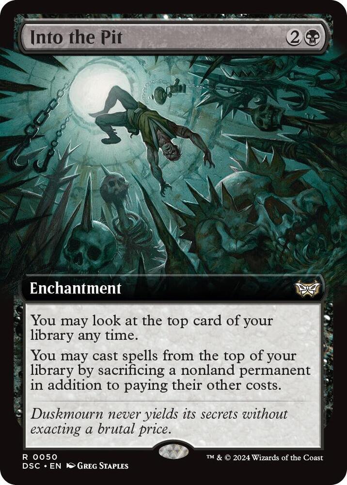 Into the Pit (Extended Art) (50) [Duskmourn: House of Horror Commander]