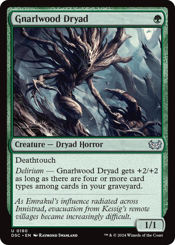 Gnarlwood Dryad (180) [Duskmourn: House of Horror Commander]