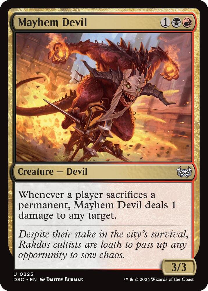 Mayhem Devil (225) [Duskmourn: House of Horror Commander]
