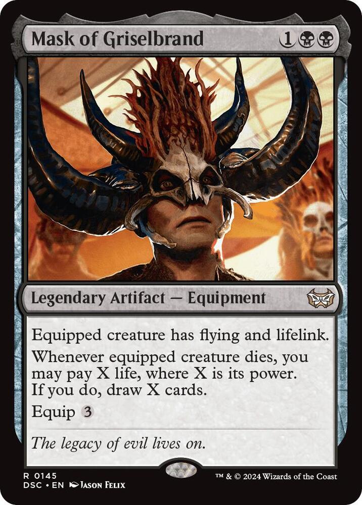 Mask of Griselbrand (145) [Duskmourn: House of Horror Commander]