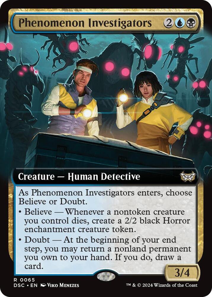 Phenomenon Investigators (Extended Art) (65) [Duskmourn: House of Horror Commander]