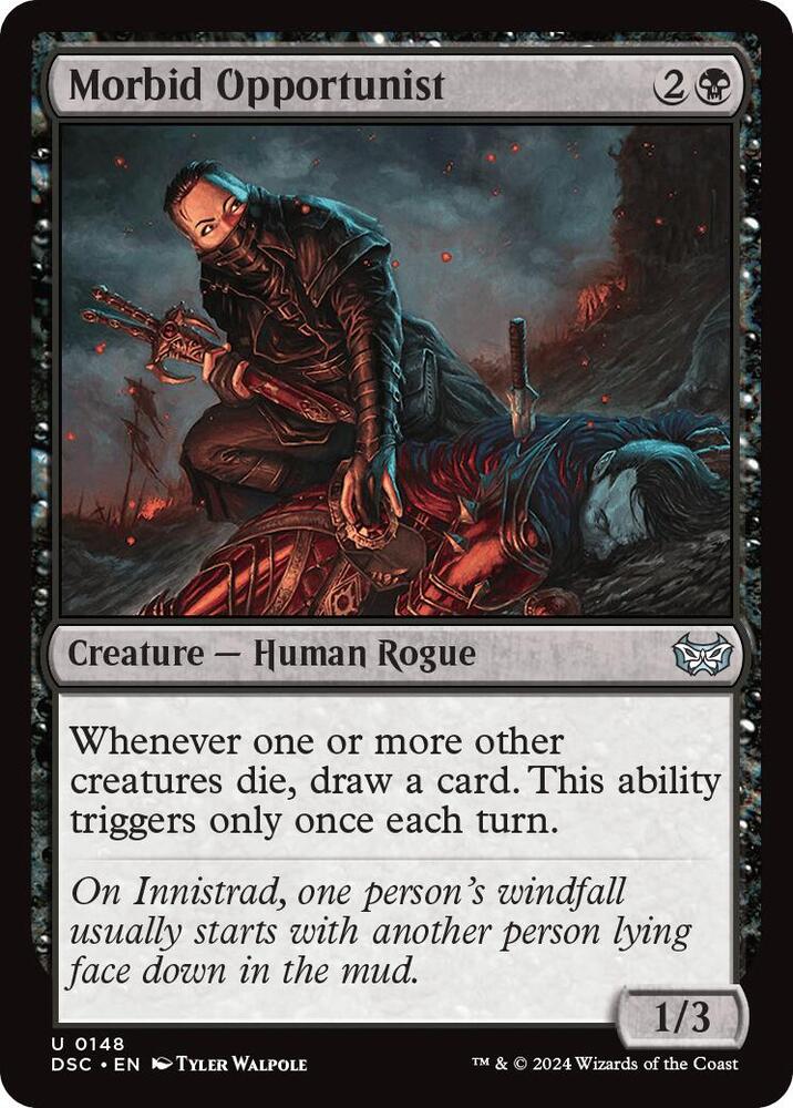 Morbid Opportunist (148) [Duskmourn: House of Horror Commander]