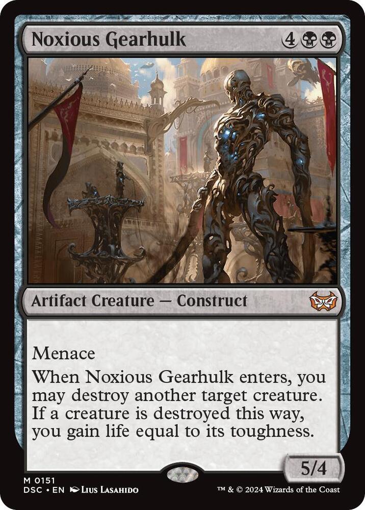 Noxious Gearhulk (151) [Duskmourn: House of Horror Commander]