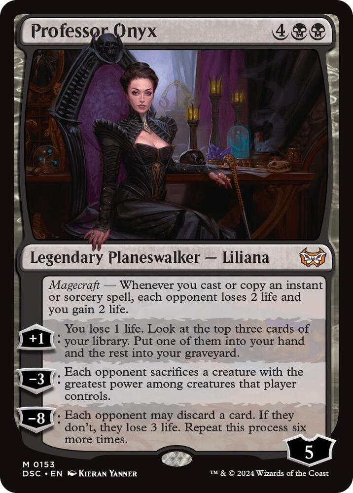 Professor Onyx (153) [Duskmourn: House of Horror Commander]