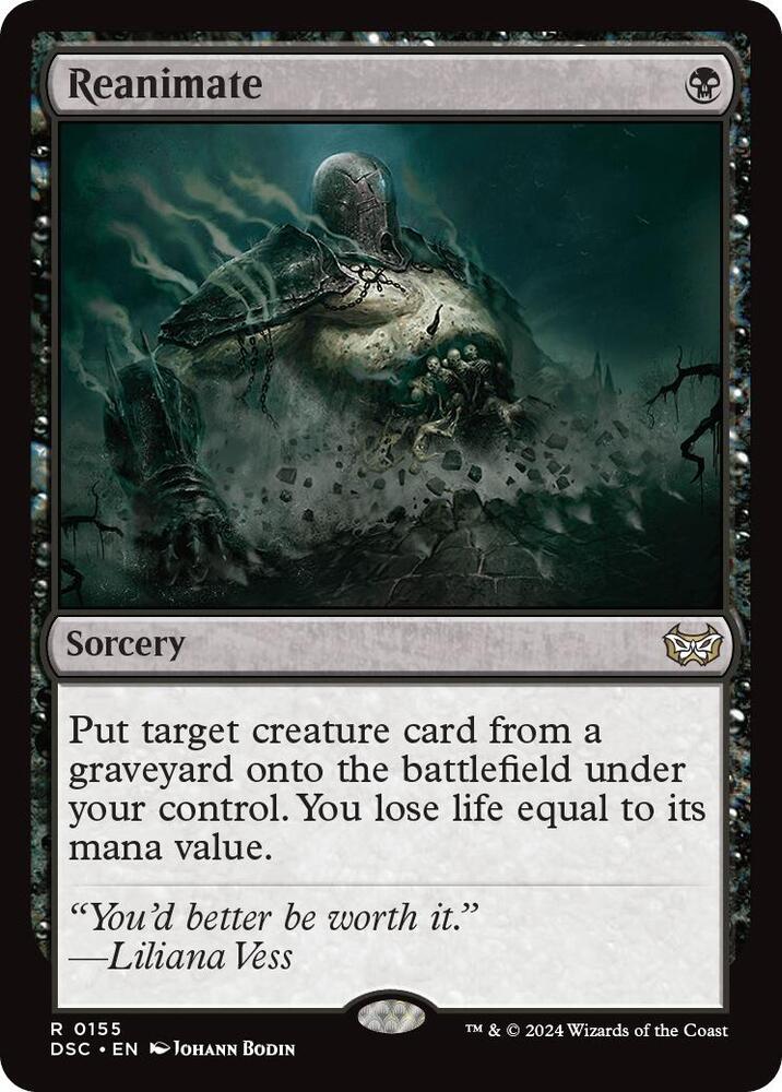 Reanimate (155) [Duskmourn: House of Horror Commander]