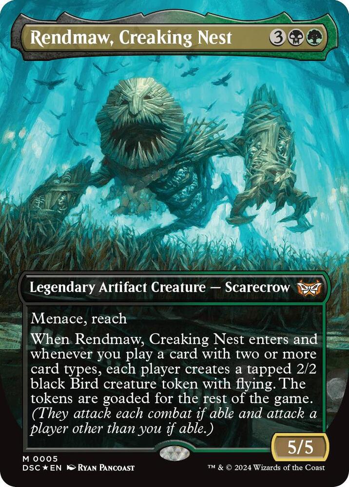 Rendmaw, Creaking Nest (Borderless) (5) [Duskmourn: House of Horror Commander]