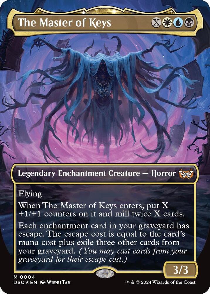 The Master of Keys (Borderless) (4) [Duskmourn: House of Horror Commander]