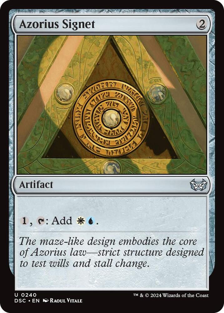 Azorius Signet (240) [Duskmourn: House of Horror Commander]