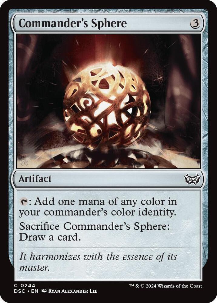 Commander's Sphere (244) [Duskmourn: House of Horror Commander]