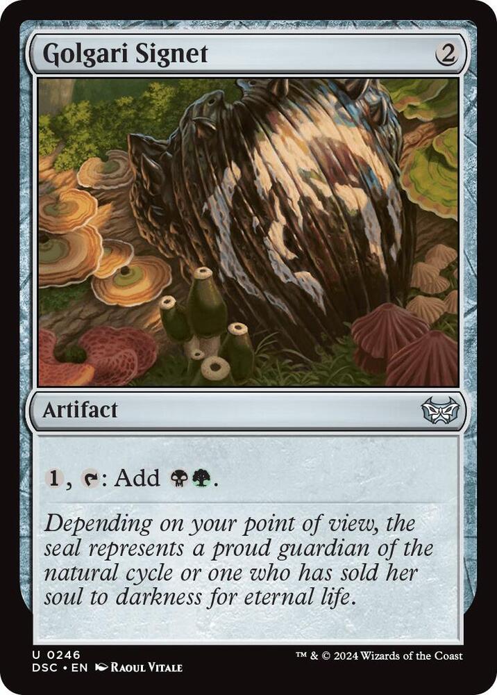 Golgari Signet (246) [Duskmourn: House of Horror Commander]