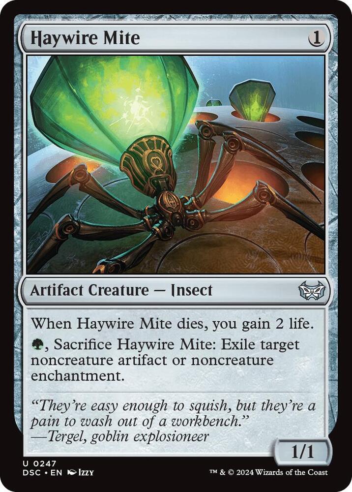 Haywire Mite (247) [Duskmourn: House of Horror Commander]
