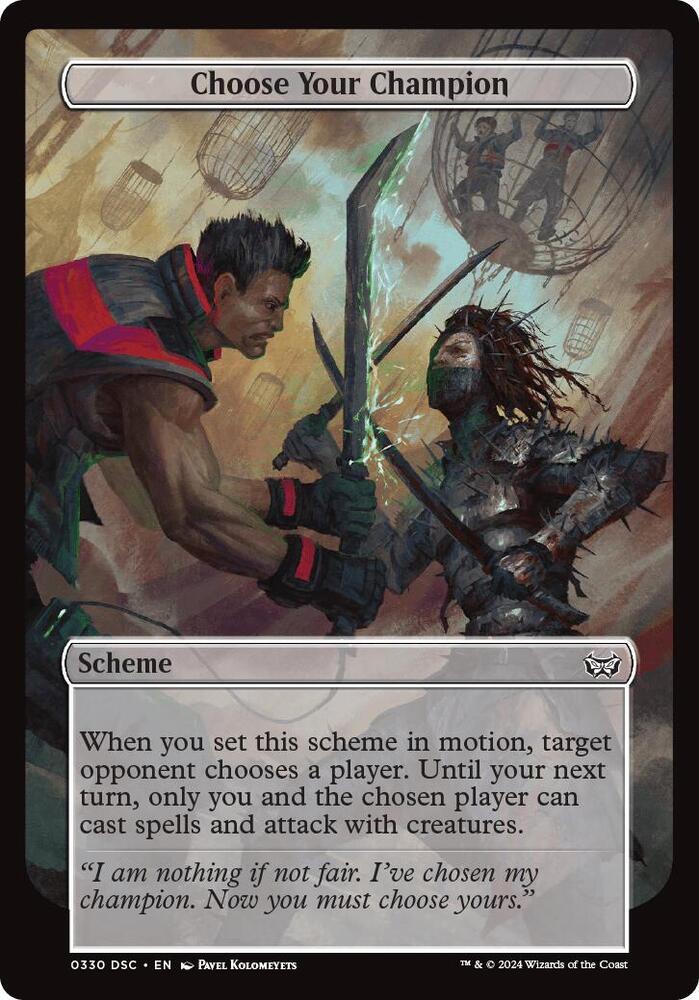 Choose Your Champion (Full Art) (330) [Archenemy: Duskmourn]
