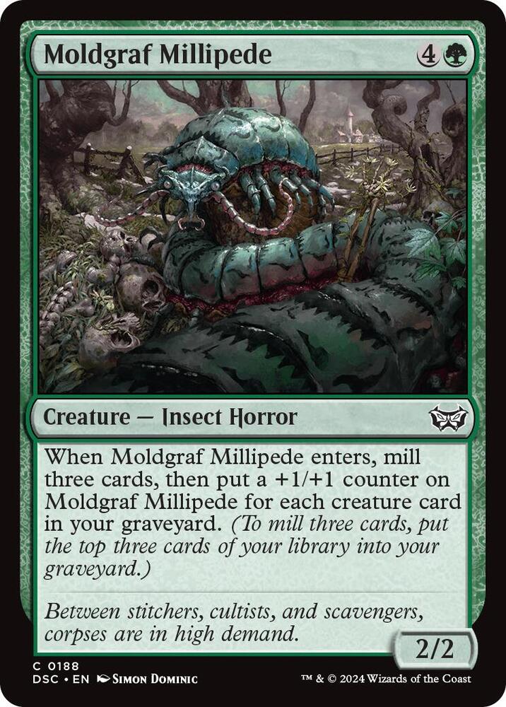 Moldgraf Millipede (188) [Duskmourn: House of Horror Commander]