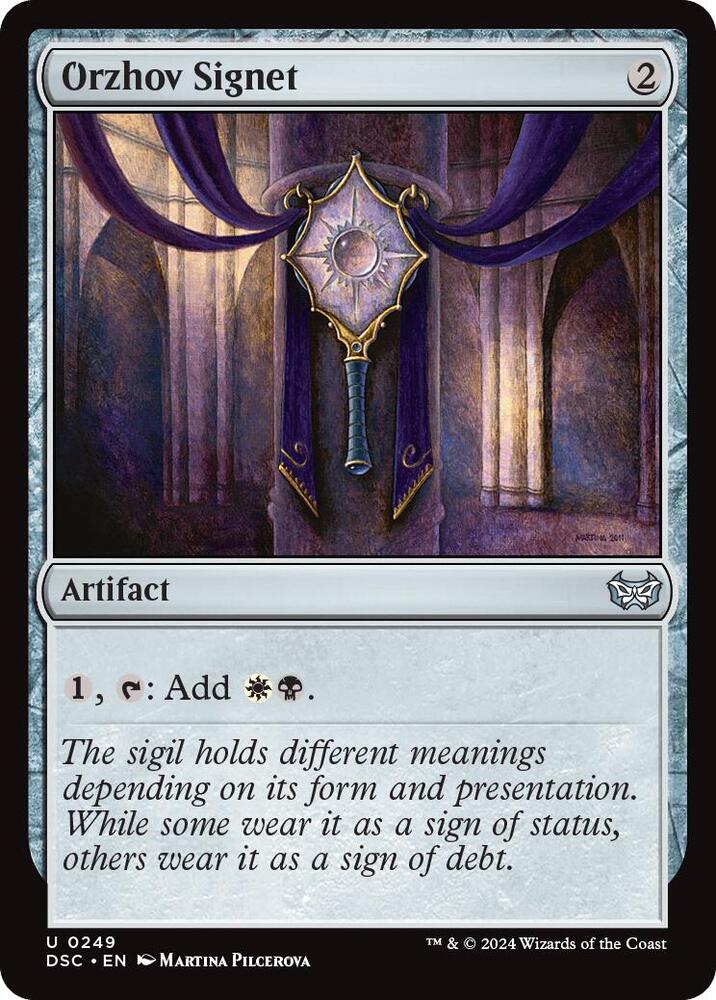 Orzhov Signet (249) [Duskmourn: House of Horror Commander]