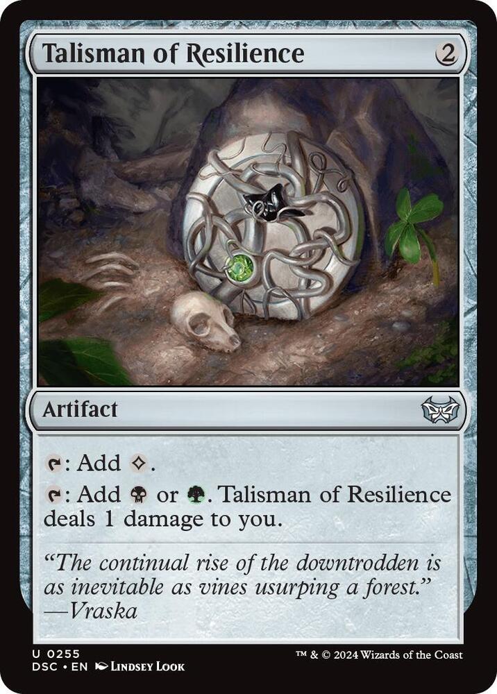 Talisman of Resilience (255) [Duskmourn: House of Horror Commander]