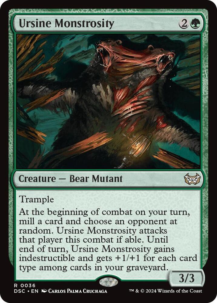 Ursine Monstrosity (36) [Duskmourn: House of Horror Commander]