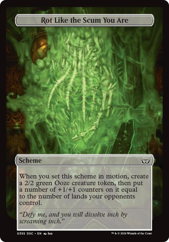Rot Like the Scum You Are (Full Art) (355) [Archenemy: Duskmourn]