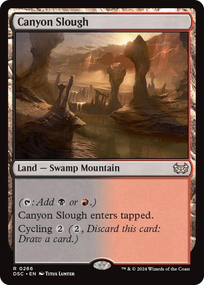 Canyon Slough (266) [Duskmourn: House of Horror Commander]