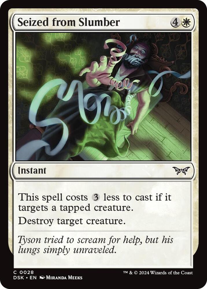 Seized from Slumber (28) [Duskmourn: House of Horror]